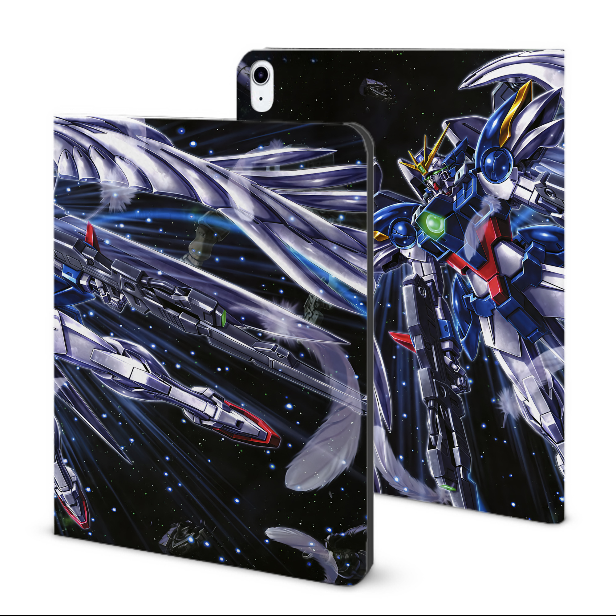 （画像用） 機動戦士ガンダム Mobile Suit Gundam IPad ケース ブック型 PUレザー TPU 耐衝撃 軽量 薄型 ペン収納なし 全面保護 IPad 各モデル対応